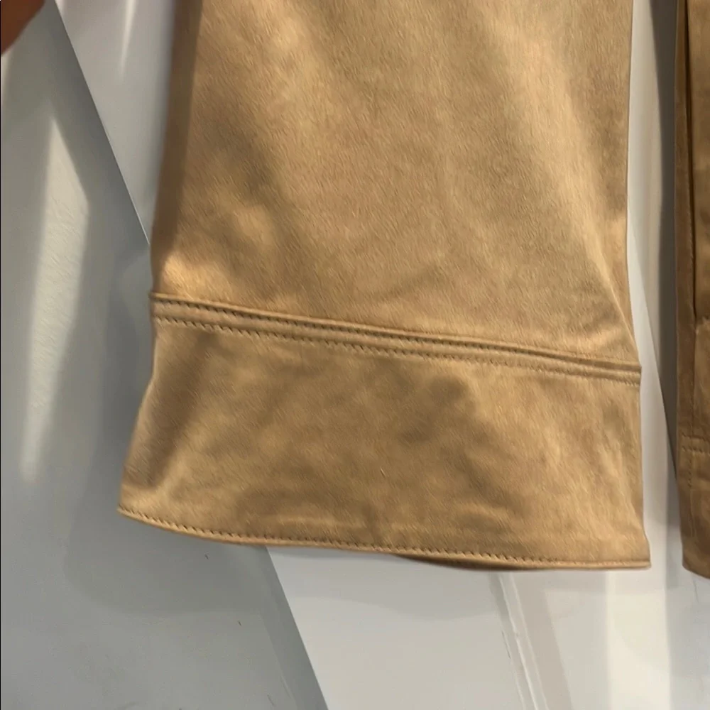 Free People Tan Long Sleeve Notched Collar Jacket - Picture 3 of 5